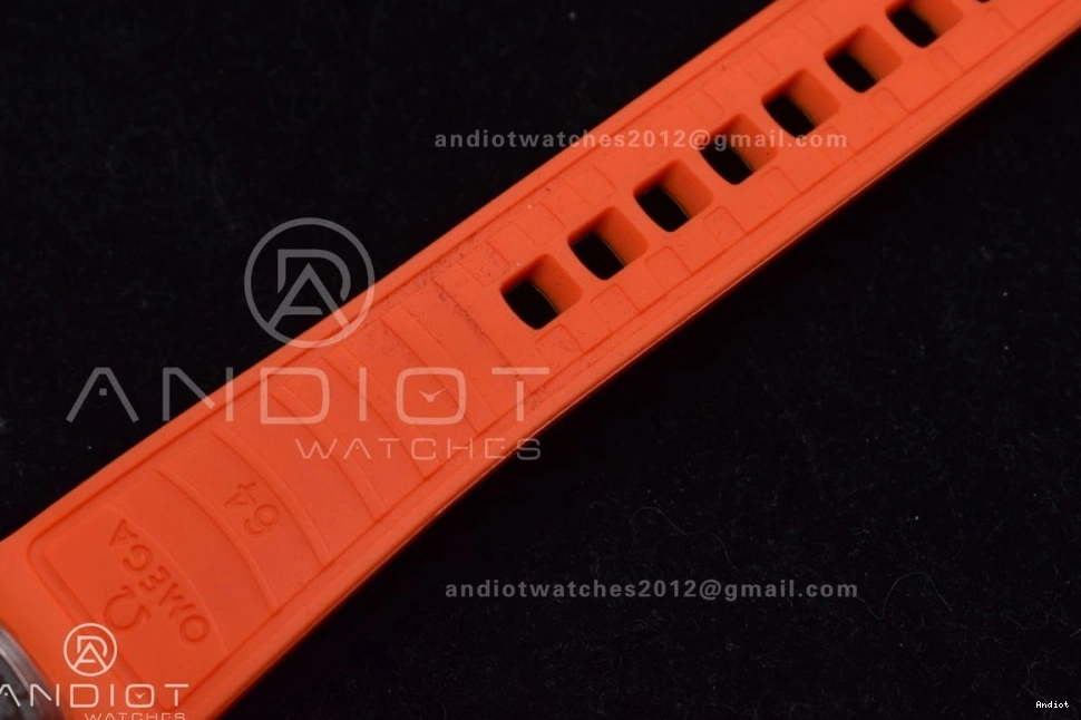 Dial TF Deep Gray Ceramic Rubber SS A2824 on Best Strap Orange 6000M Black Ultra Bezel Seamaster Edition 1:1 0512
